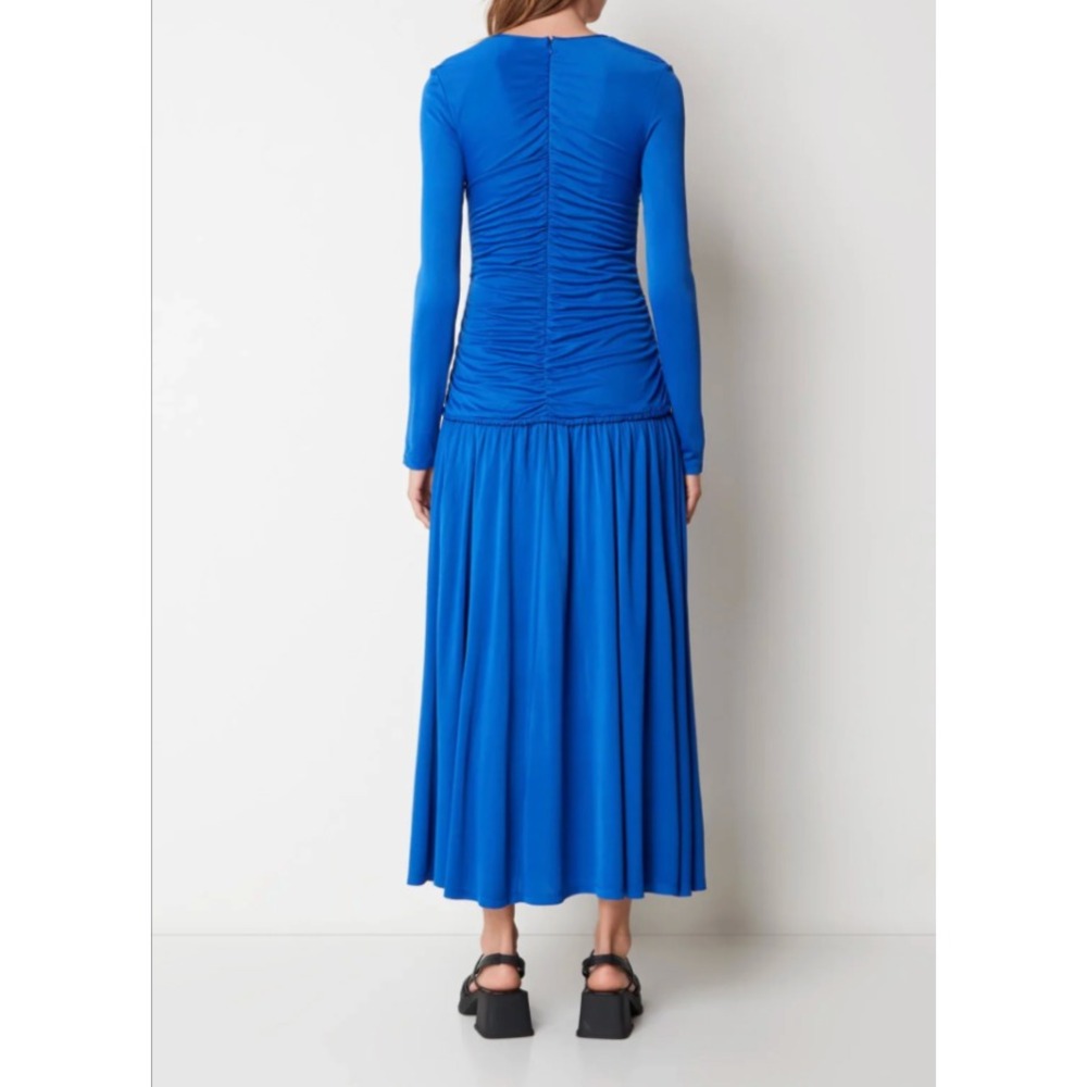 Farm Rio Dress V Neck Ruched Maxi - Picture 3 of 13